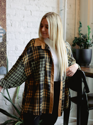 Plaid Multi Mustard Shirt