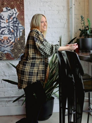 Plaid Multi Mustard Shirt