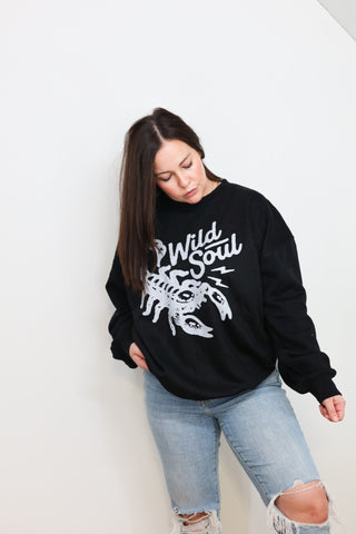 Wild soul [crewneck-black]