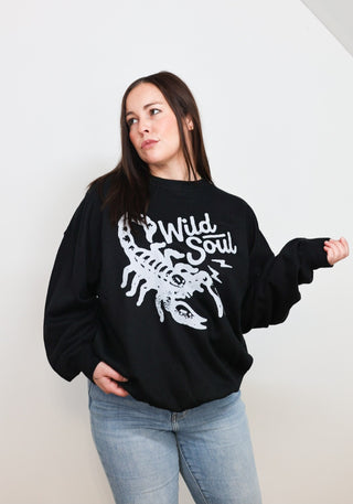 Wild soul [crewneck-black]