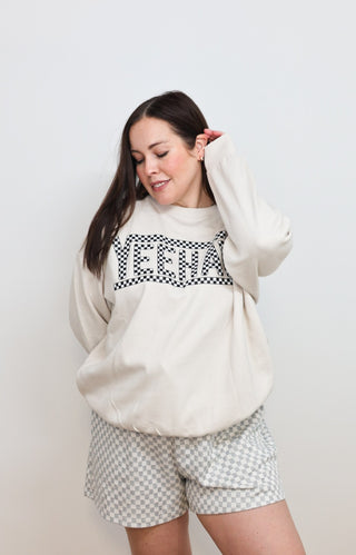 Yee haw checkered [crewneck]