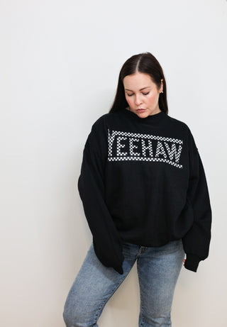 Yee haw checkered [crewneck]