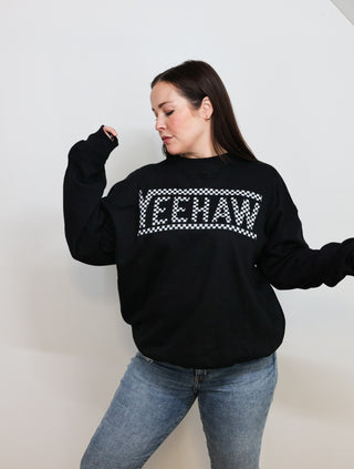 Yee haw checkered [crewneck]
