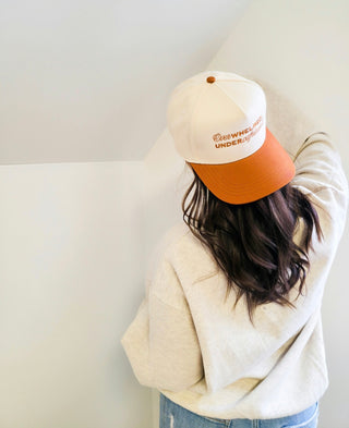 Overwhelmed & Under Caffeinated [Two Tone Hat]