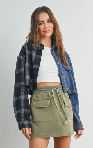 Chelsea Plaid Cropped Jacket