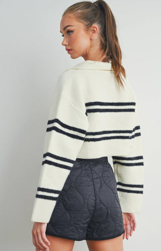 Odie cropped collar sweater